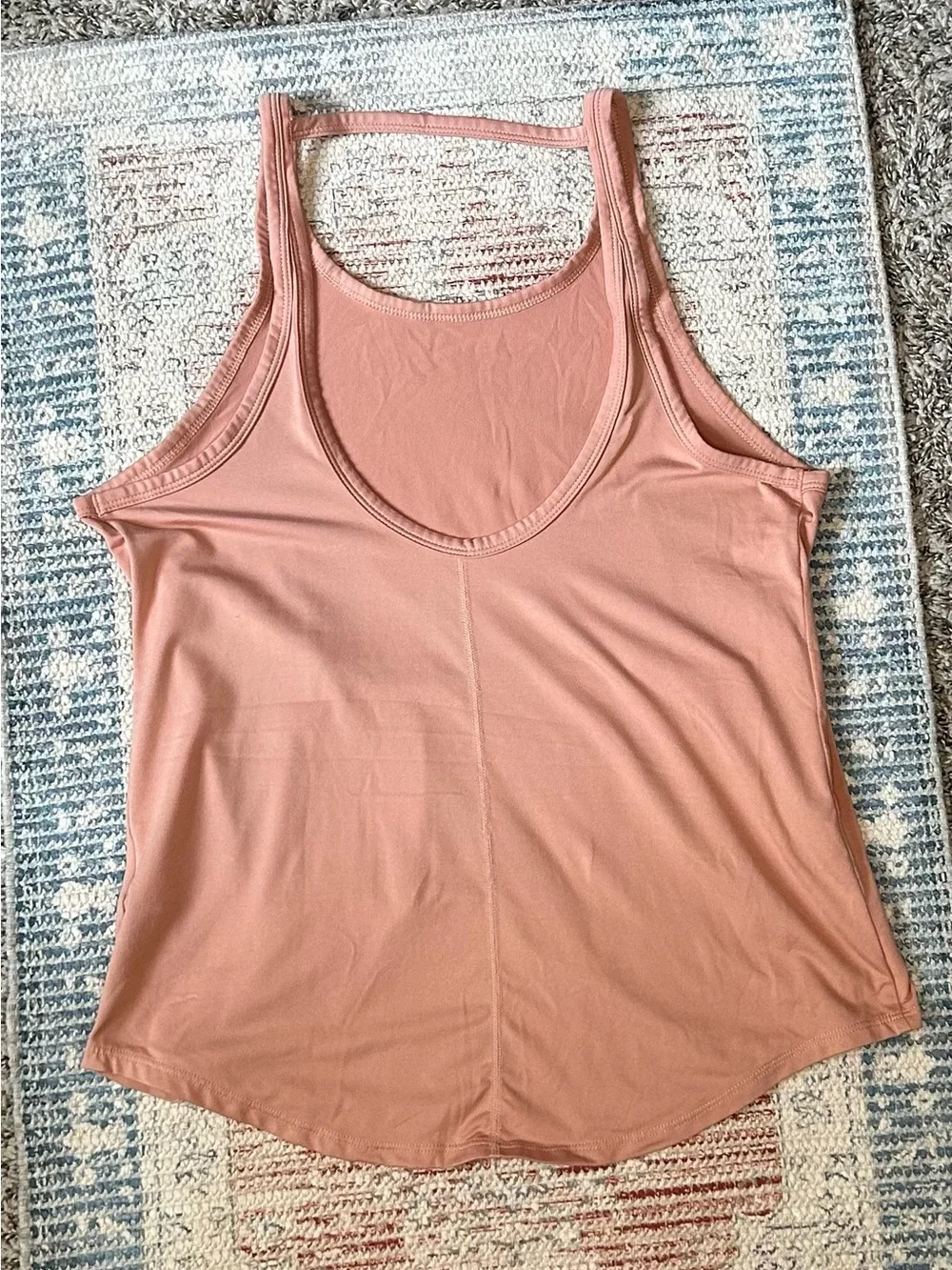 ✔️NIKE Women’s Peach Dri-Fit Studio Open Back Sleeveless Racerback Tank Top - S